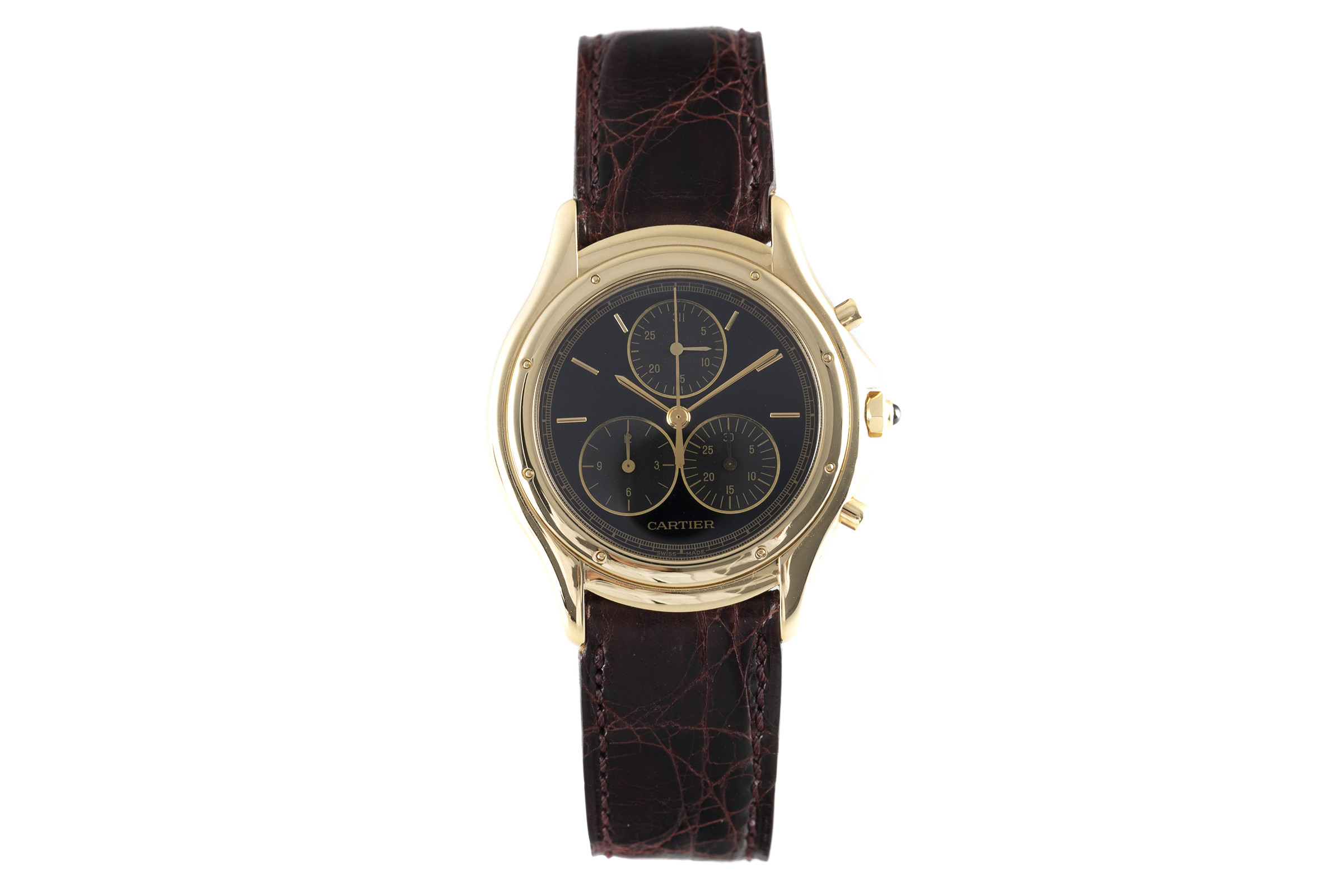 Cartier Cougar chronograph 18 ct gold quartz Kal. 212P Ref. 11621 1