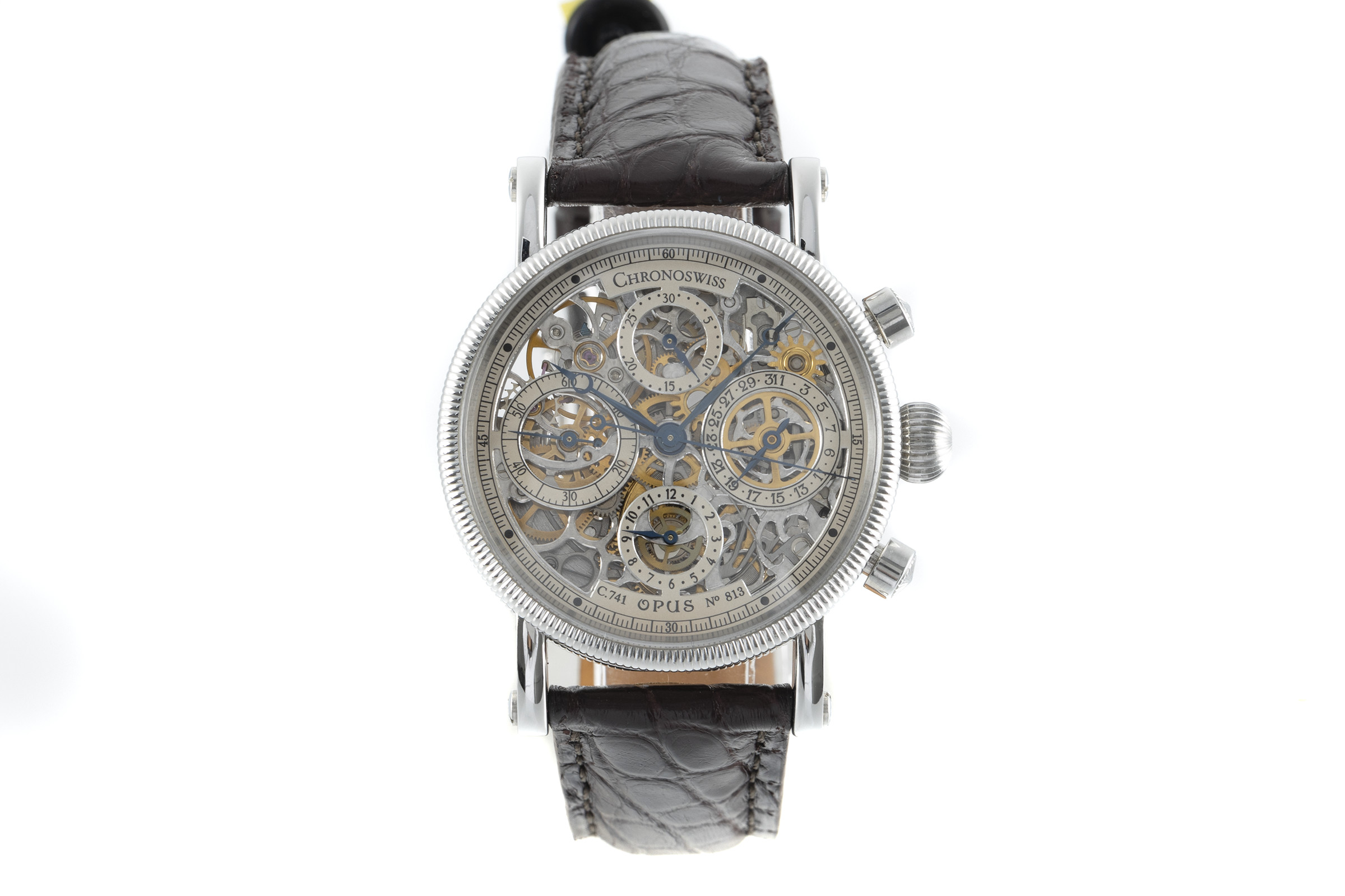 Chronoswiss Opus chronograph steel automatic Kal. 741 Ref. CH7523