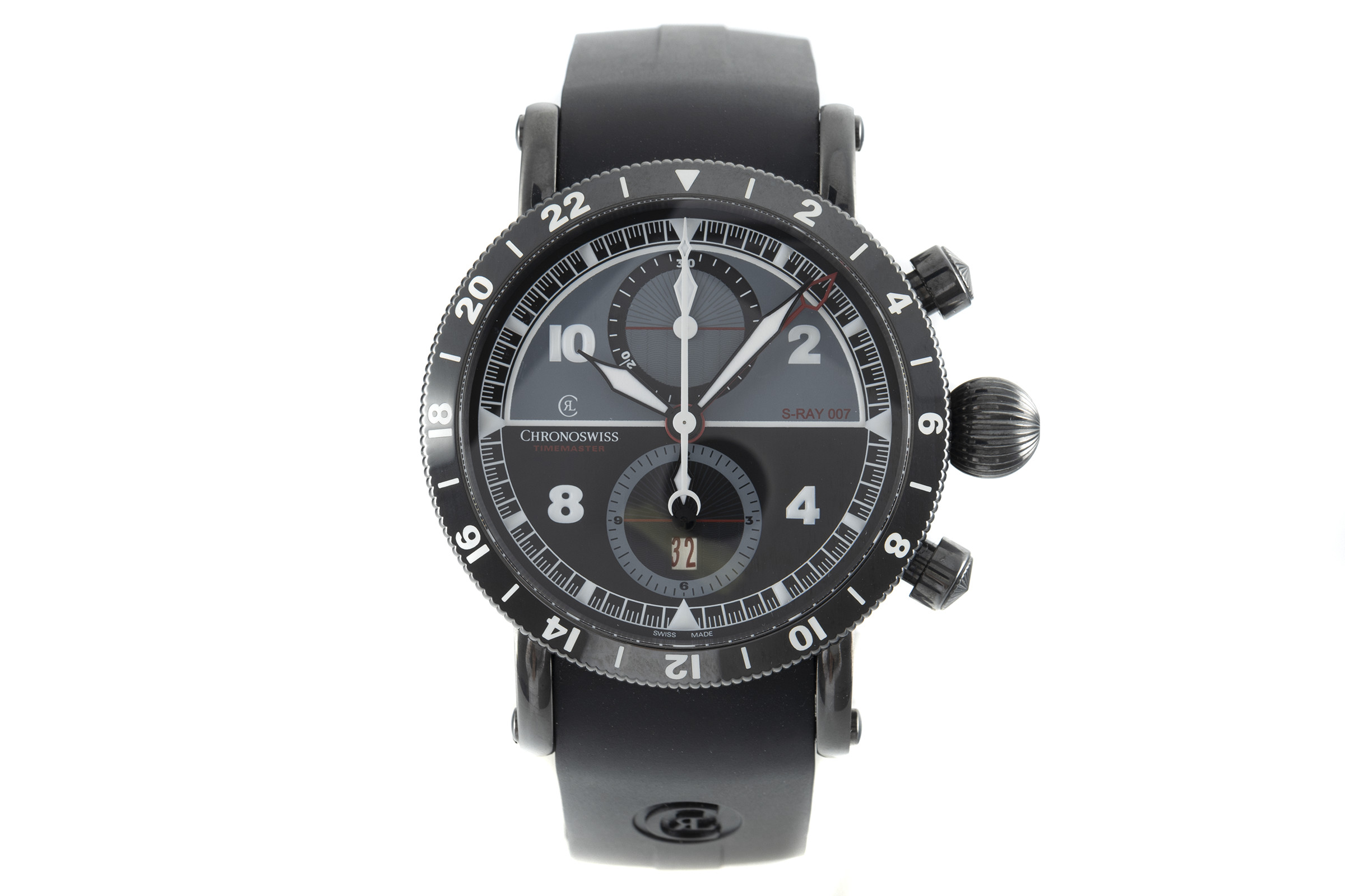 Chronoswiss Timemaster chronograph steel automatic Kal. SW500 Ref. CH 7535