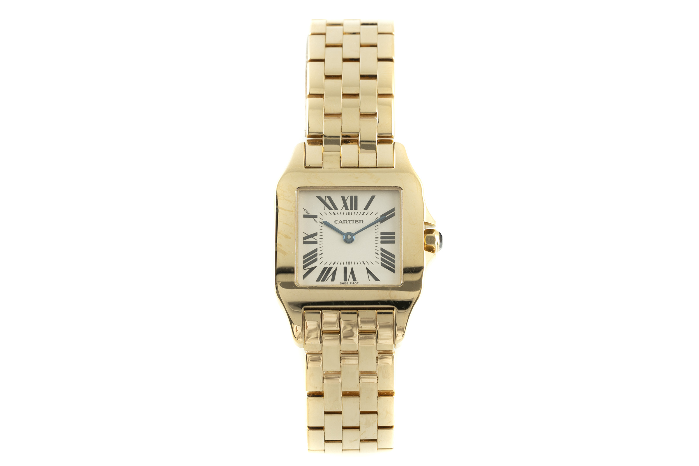 Cartier Santos 18 ct gold quartz Kal. 690 Ref. W25062X9, 2702