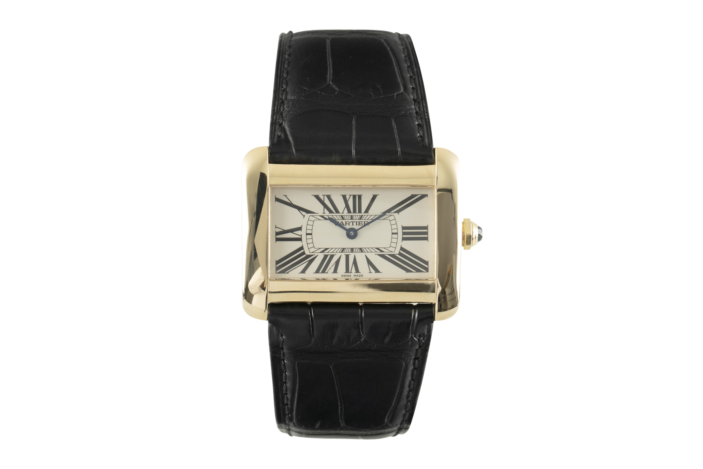 Cartier Tank Divan 18 ct gold quartz Kal. 690 Ref. 2602