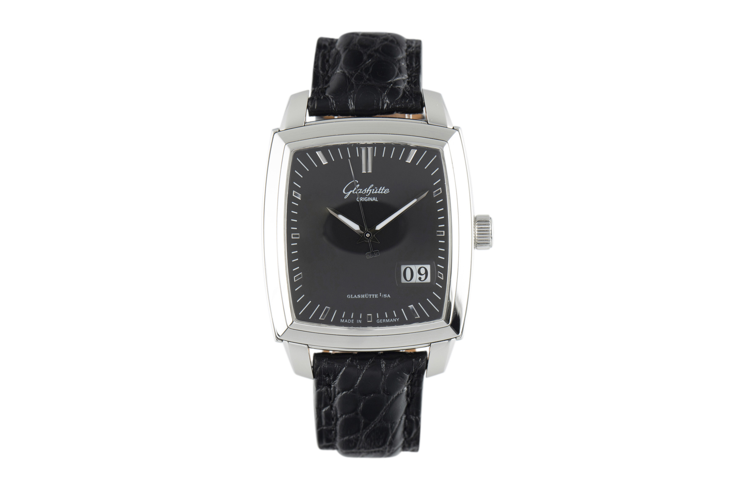 Glashutte Original Senator steel automatic Kal. GUB 39-41 Ref. 39-42-54-52-04