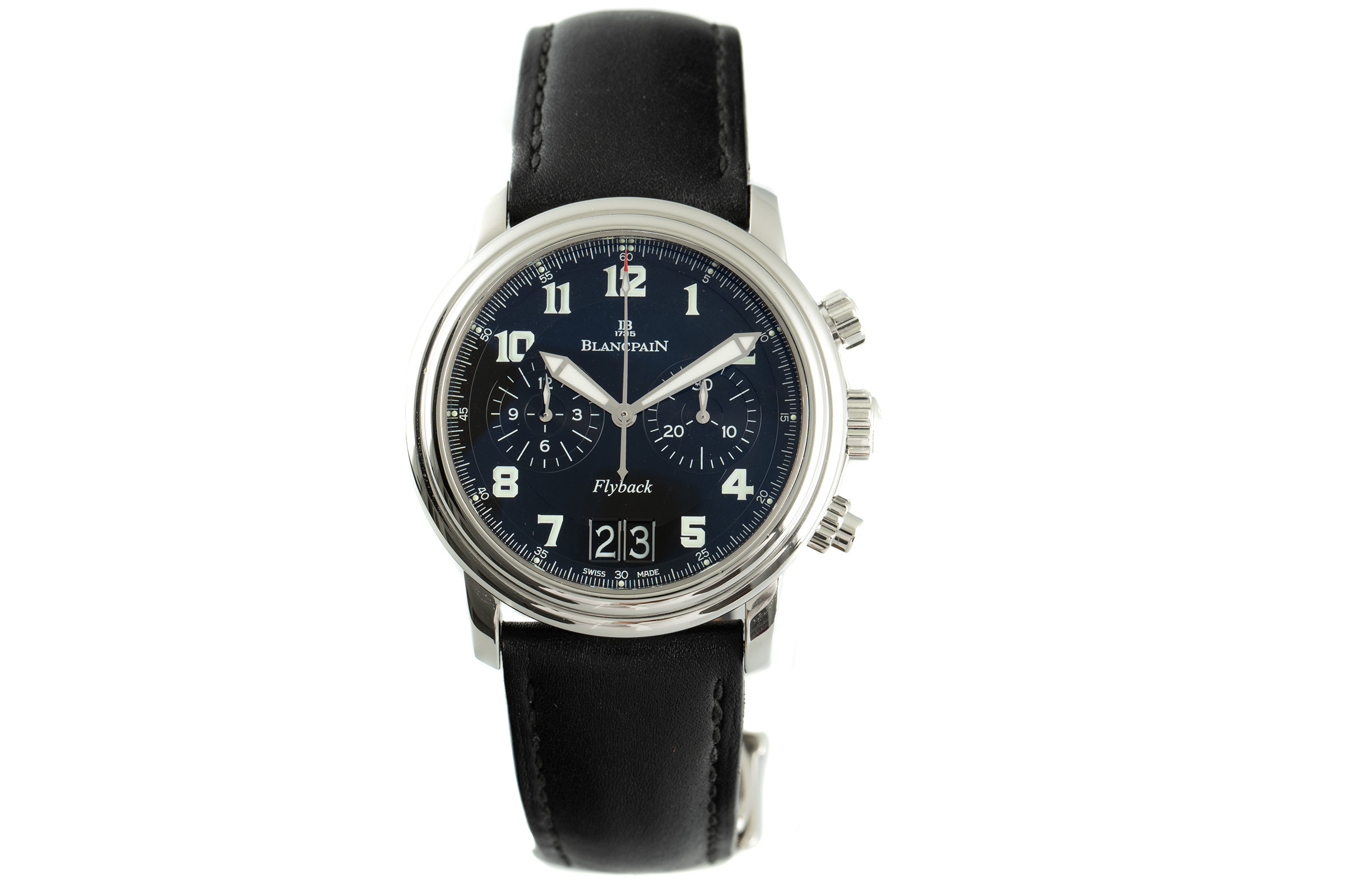 Blancpain Leman chronograph steel automatic Kal. 69F8 Ref. 2885F-1130-53B