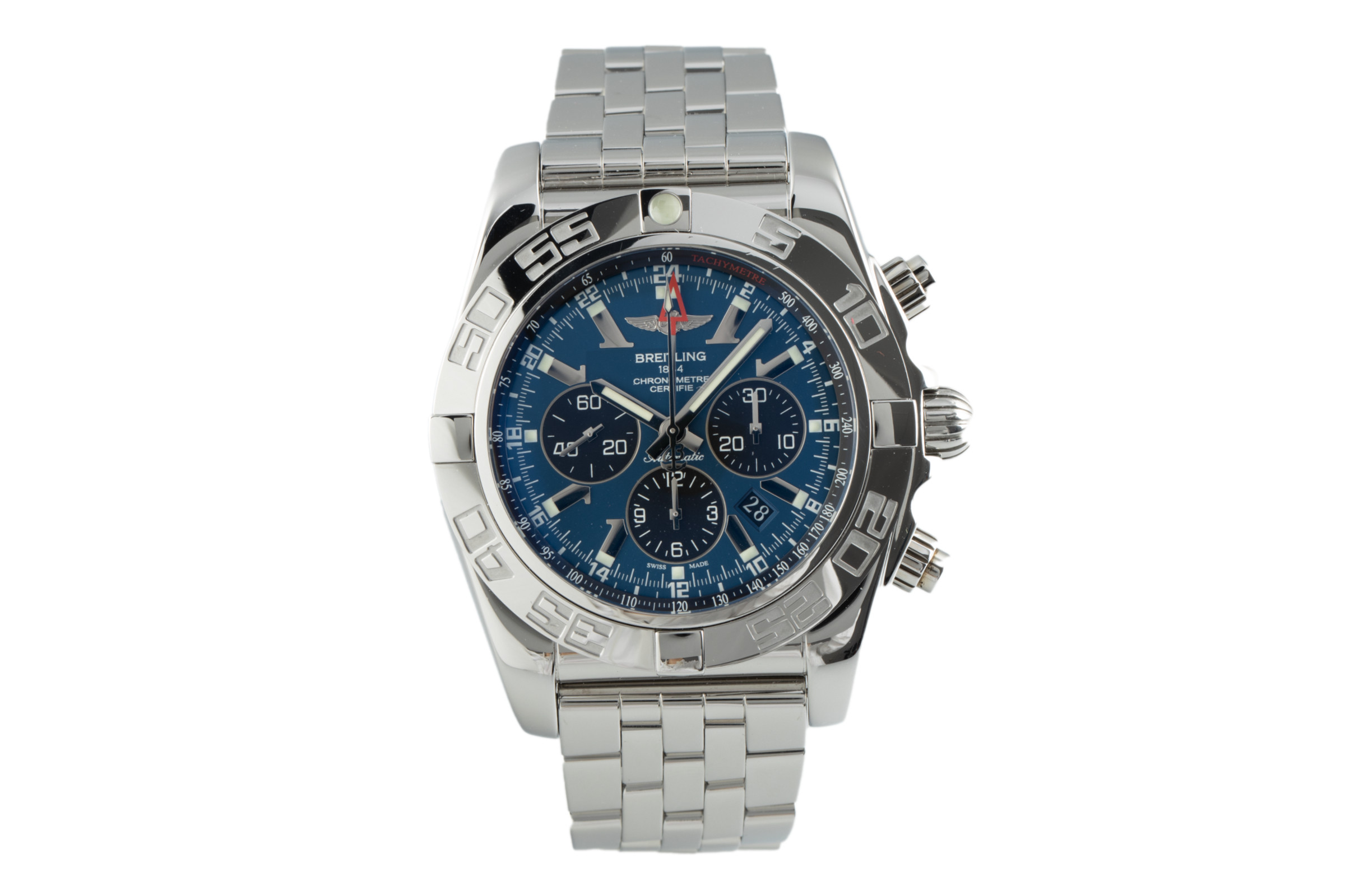 Breitling Chronomat 47 GMT chronograph steel automatic Kal. B04 Ref. AB0410