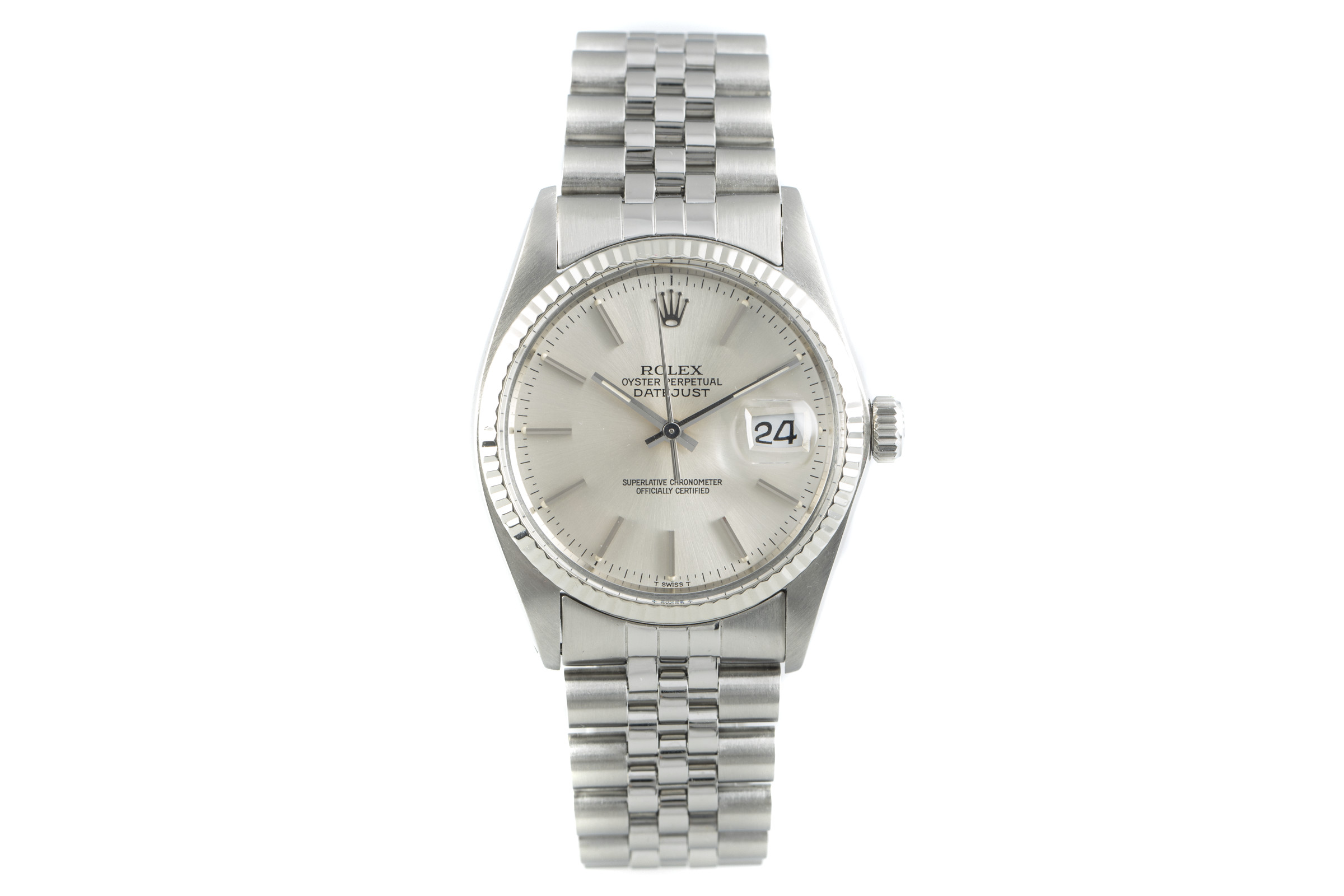 Rolex Datejust steel / white gold automatic Kal. 3035 Ref. 16030