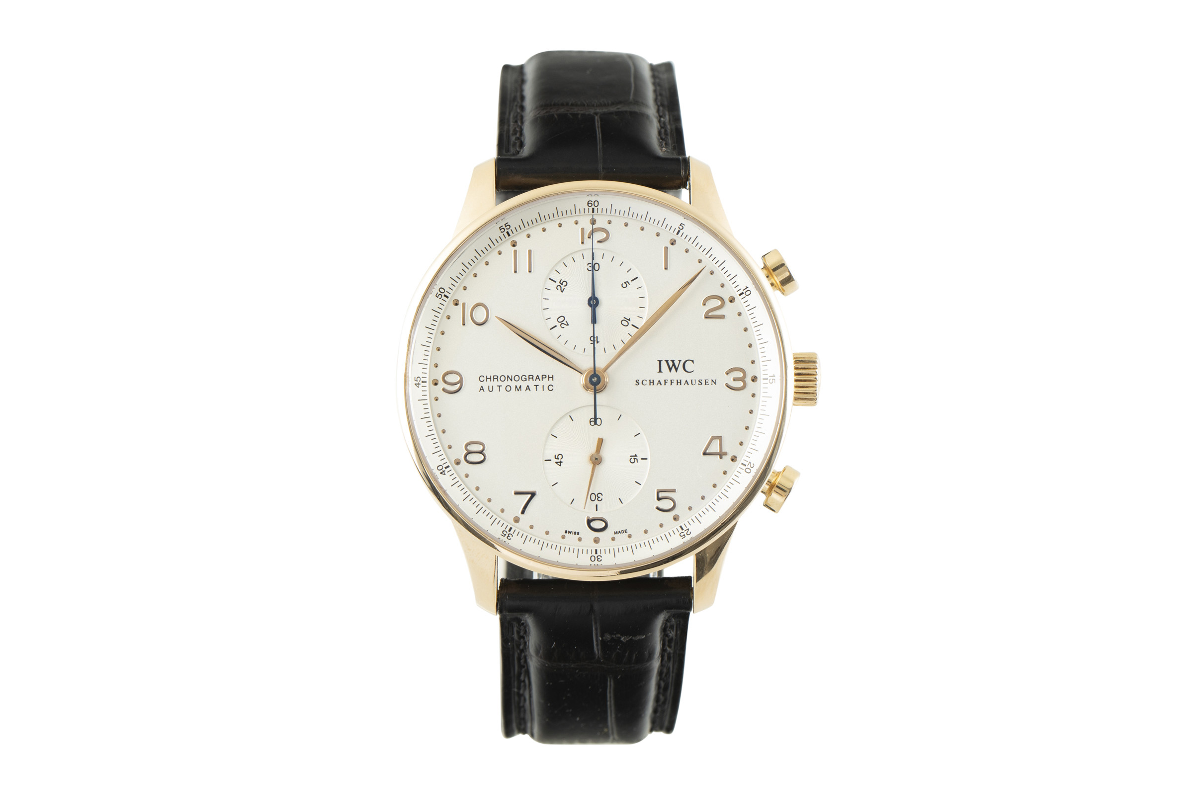 IWC Portugieser chronograph 18 ct red gold automatic Kal. C.79350 Ref. IW3714-02