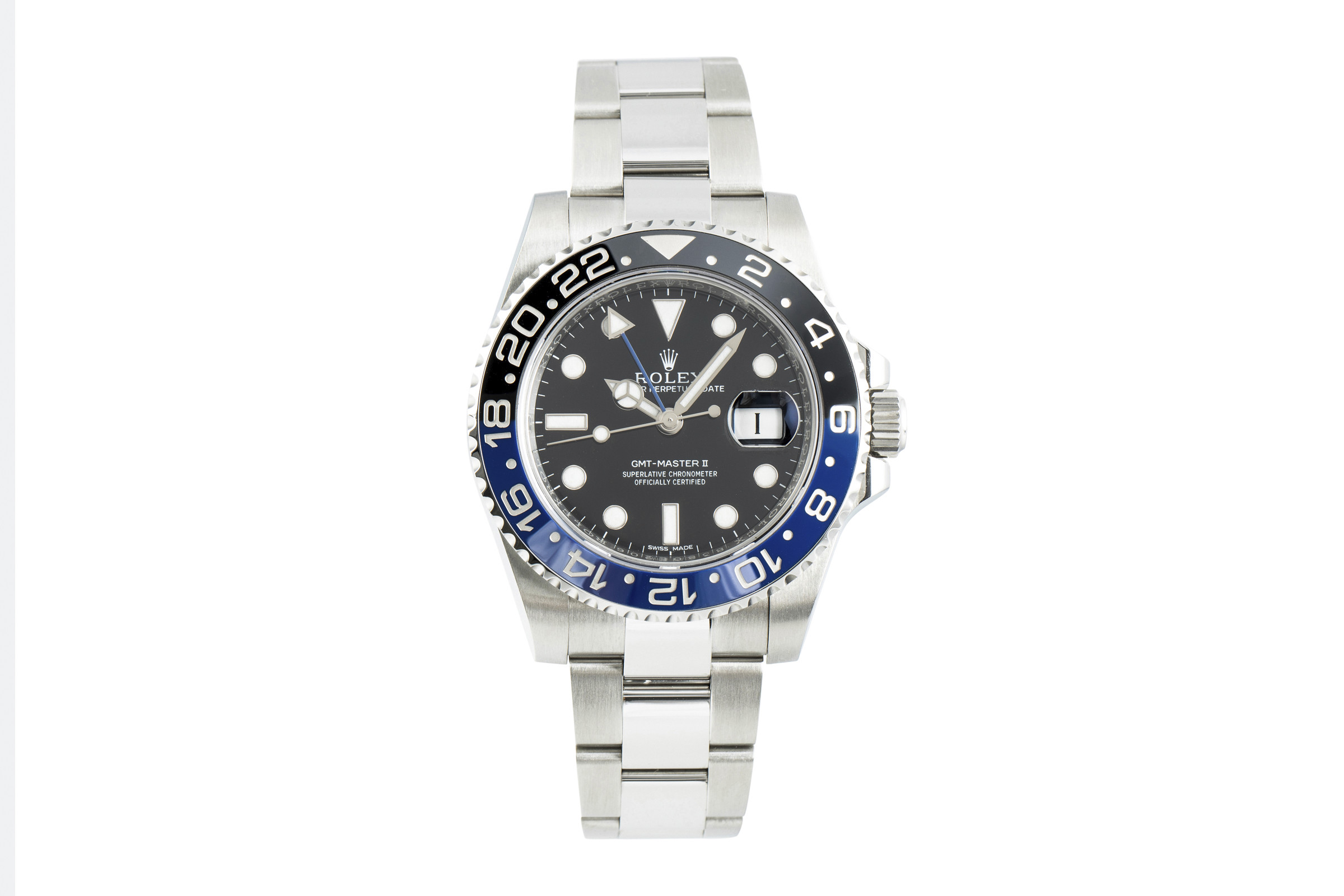 Rolex GMT Master II steel automatic Kal. 3186 Ref. 116710BLNR