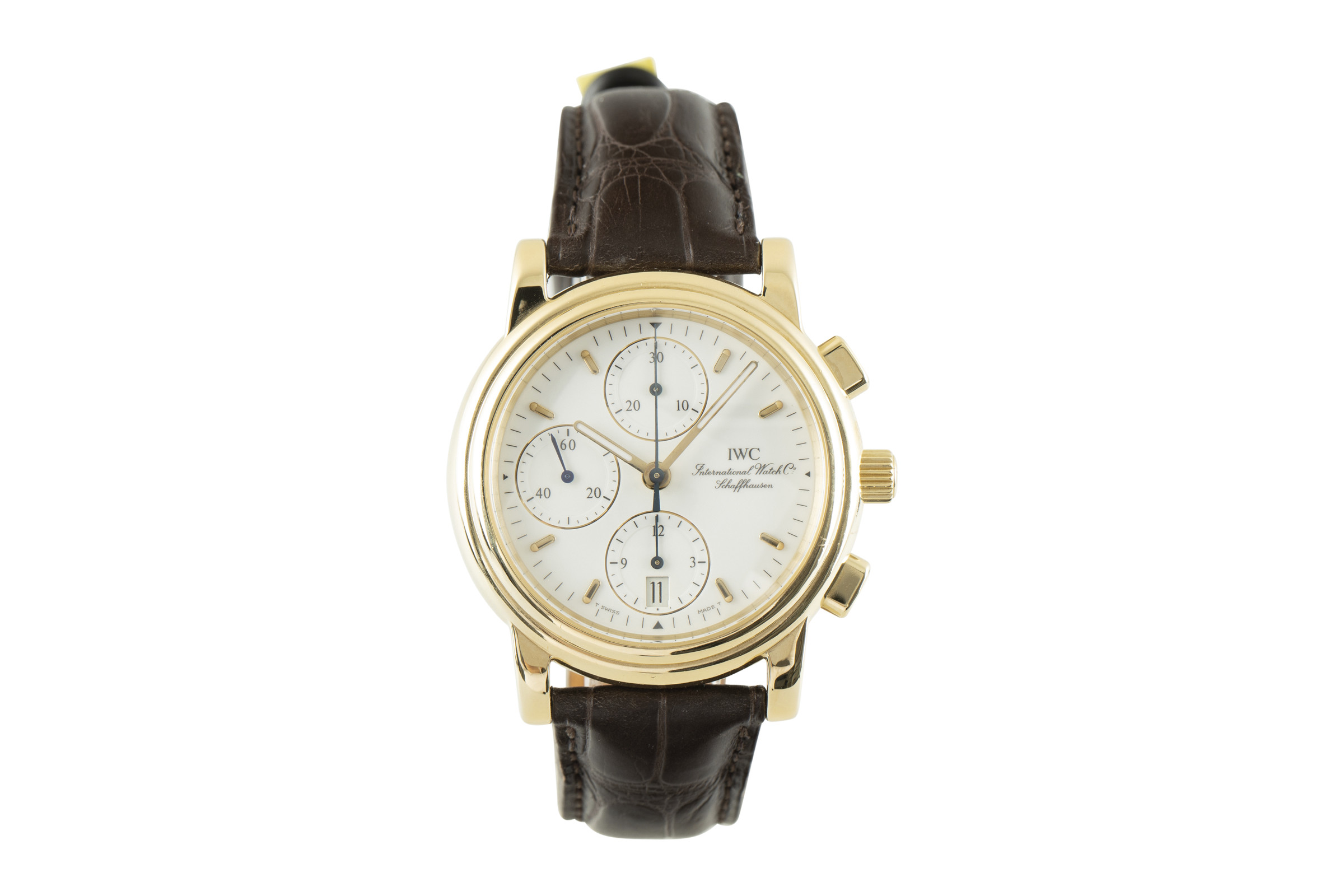 IWC Amalfi chronograph 18 ct gold automatic Kal. C.7901 Ref. 3703-001
