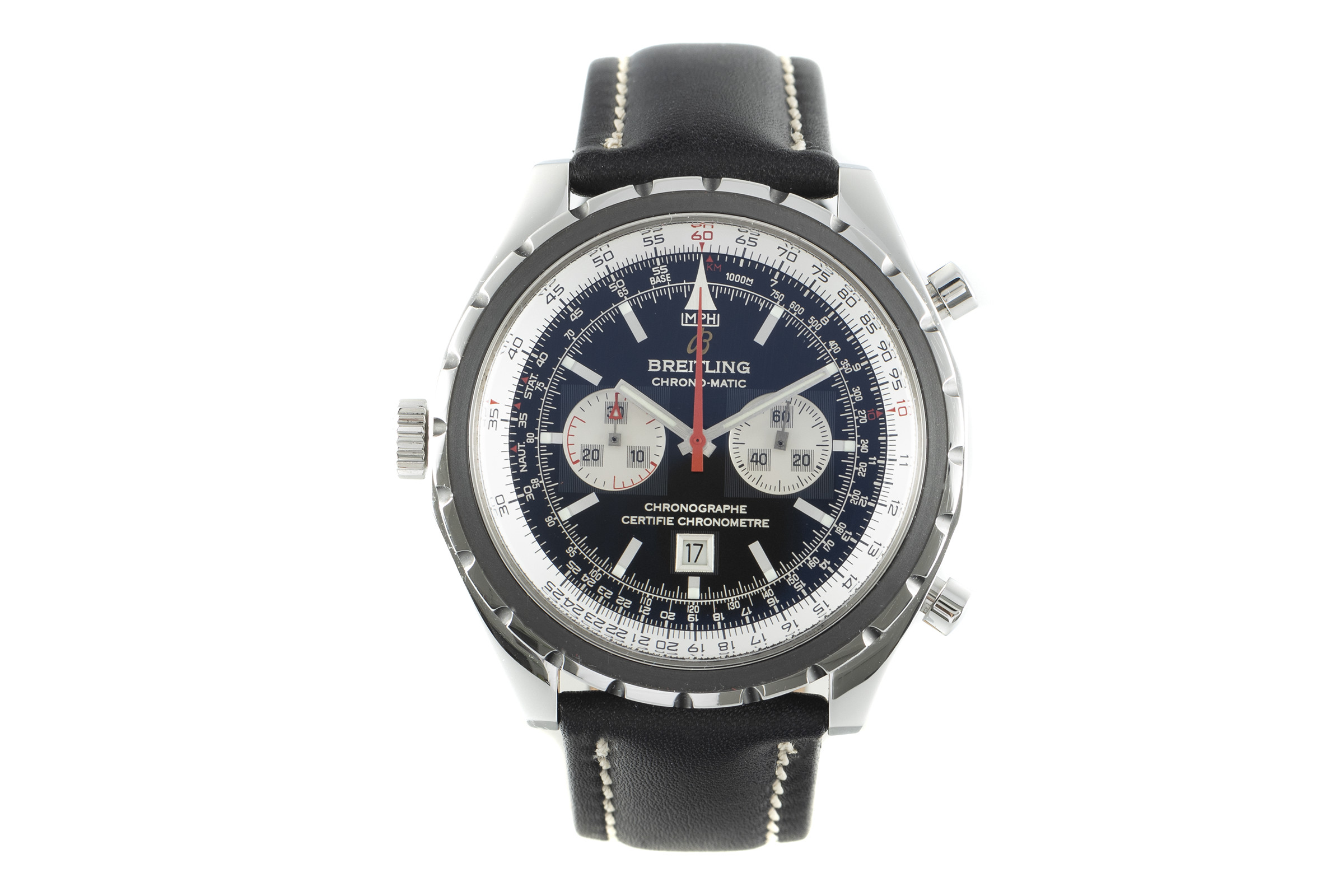 Breitling Chrono-Matic chronograph steel automatic Kal. B41 Ref. A41360