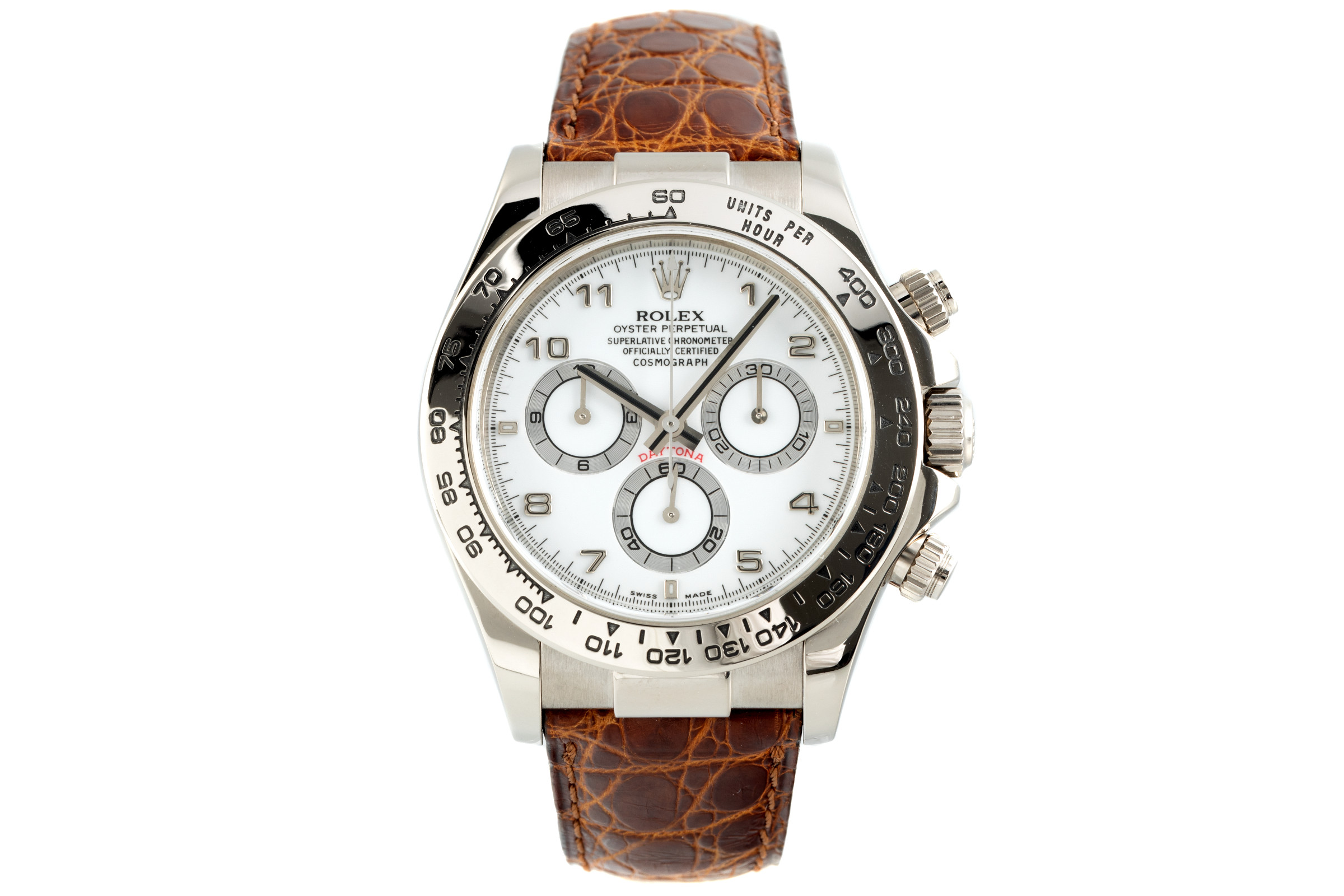Rolex Daytona chronograph 18 ct white gold automatic Kal. 4130 Ref. 116519