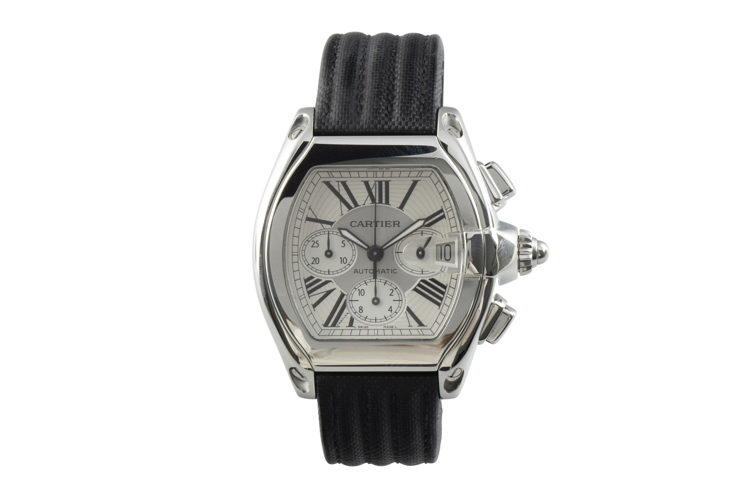 Cartier Roadster chronograph steel automatic Kal. 8510 Ref. 2618