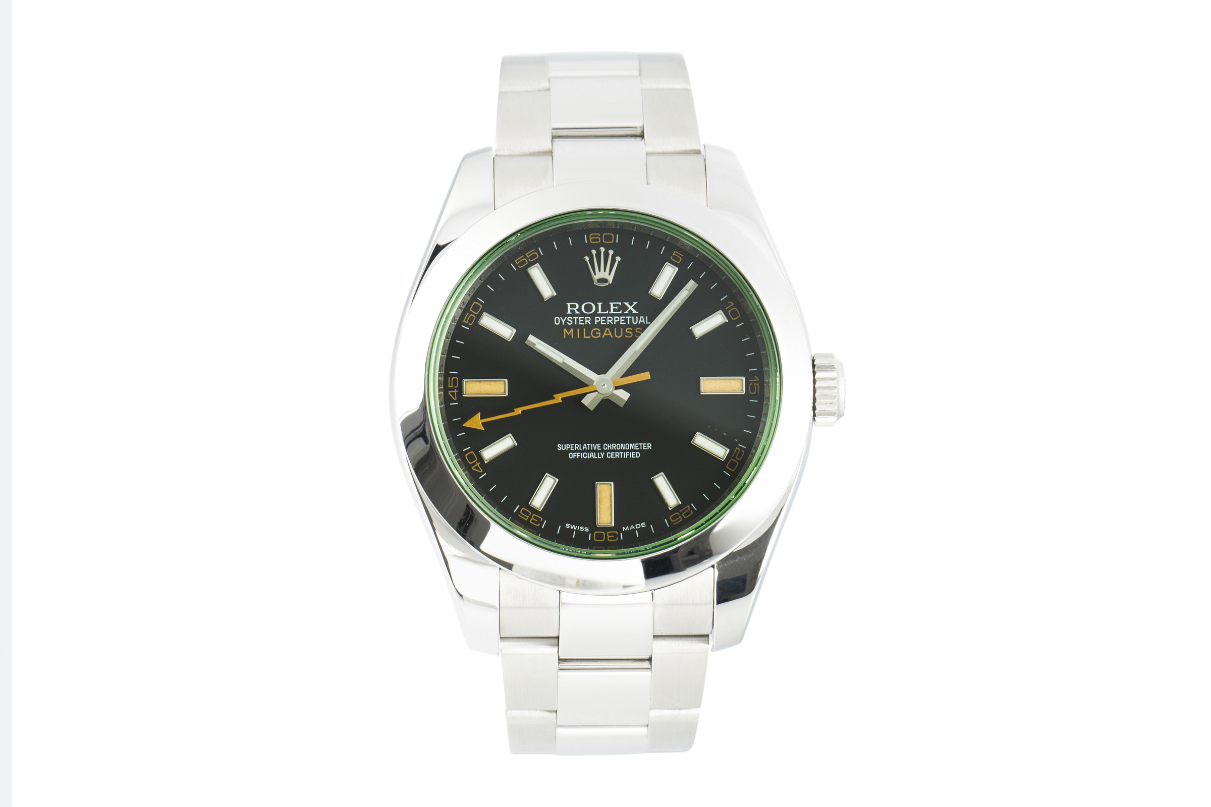 Rolex Milgauss steel automatic Kal. 3131 Ref. 116400