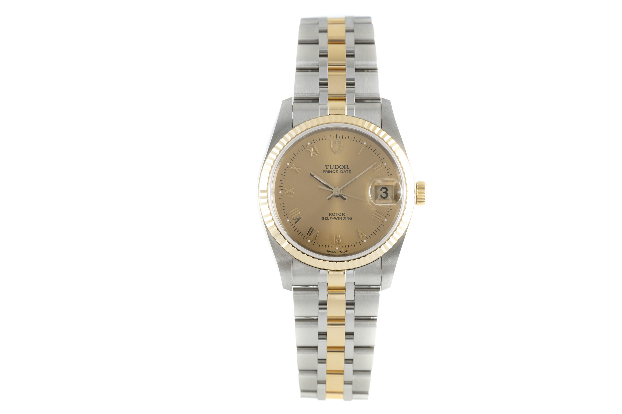 Tudor Prince Date steel / gold automatic Ref. 74033