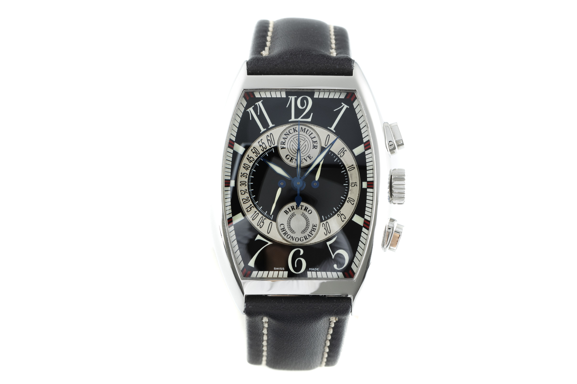 Franck Muller Curvex chronograph steel automatic Kal. FM.7000B Ref. 7850 CC B