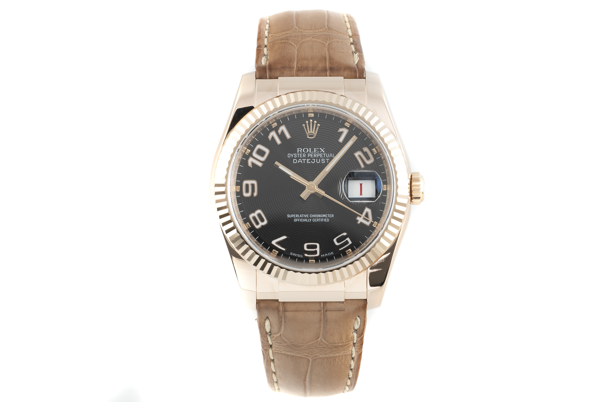Rolex Datejust 18 ct red gold automatic Kal. 3135 Ref. 116135