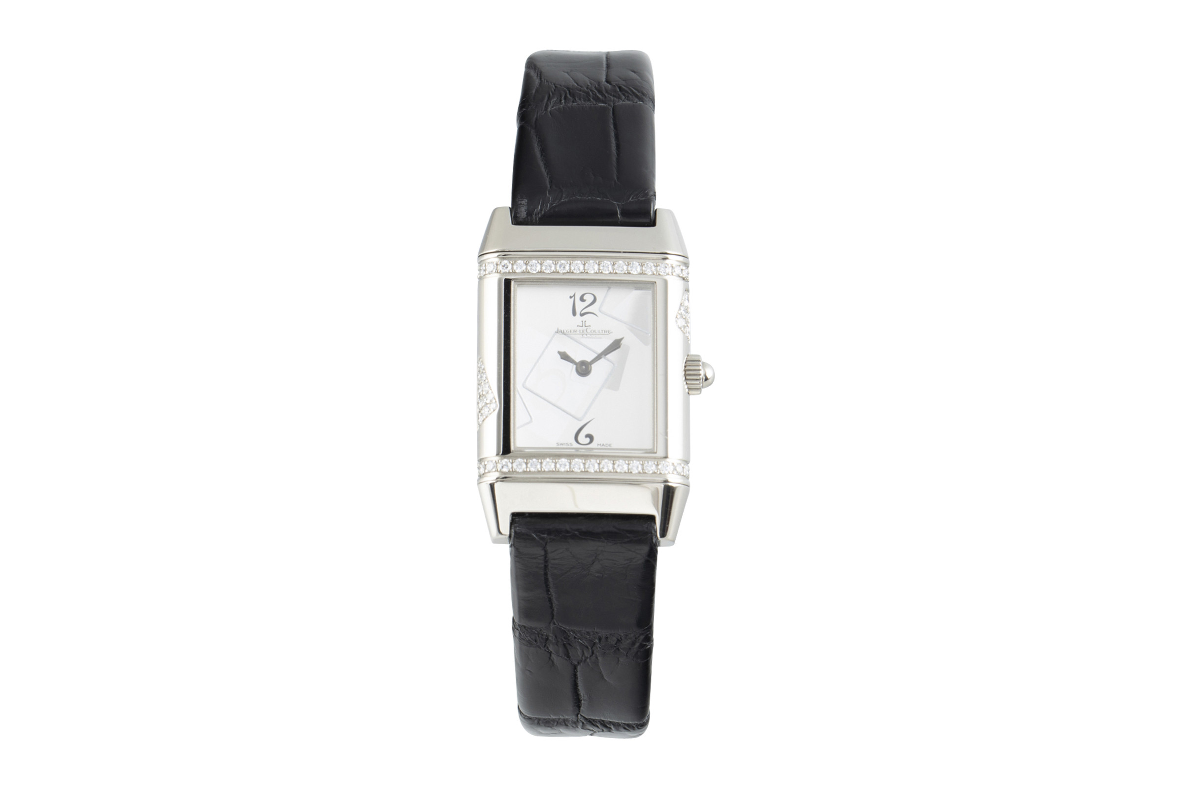 Jaeger-LeCoultre Reverso 18 ct white gold quartz Kal. 608 Ref. 265.3.08