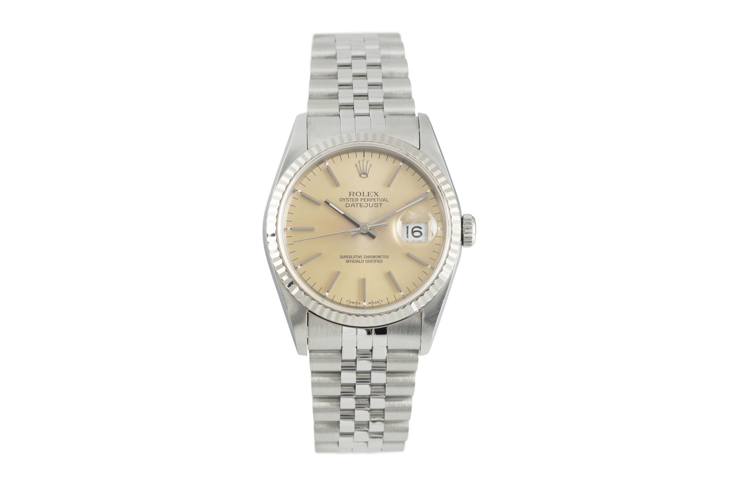 Rolex Datejust steel / white gold automatic Kal. 3135 Ref. 16234
