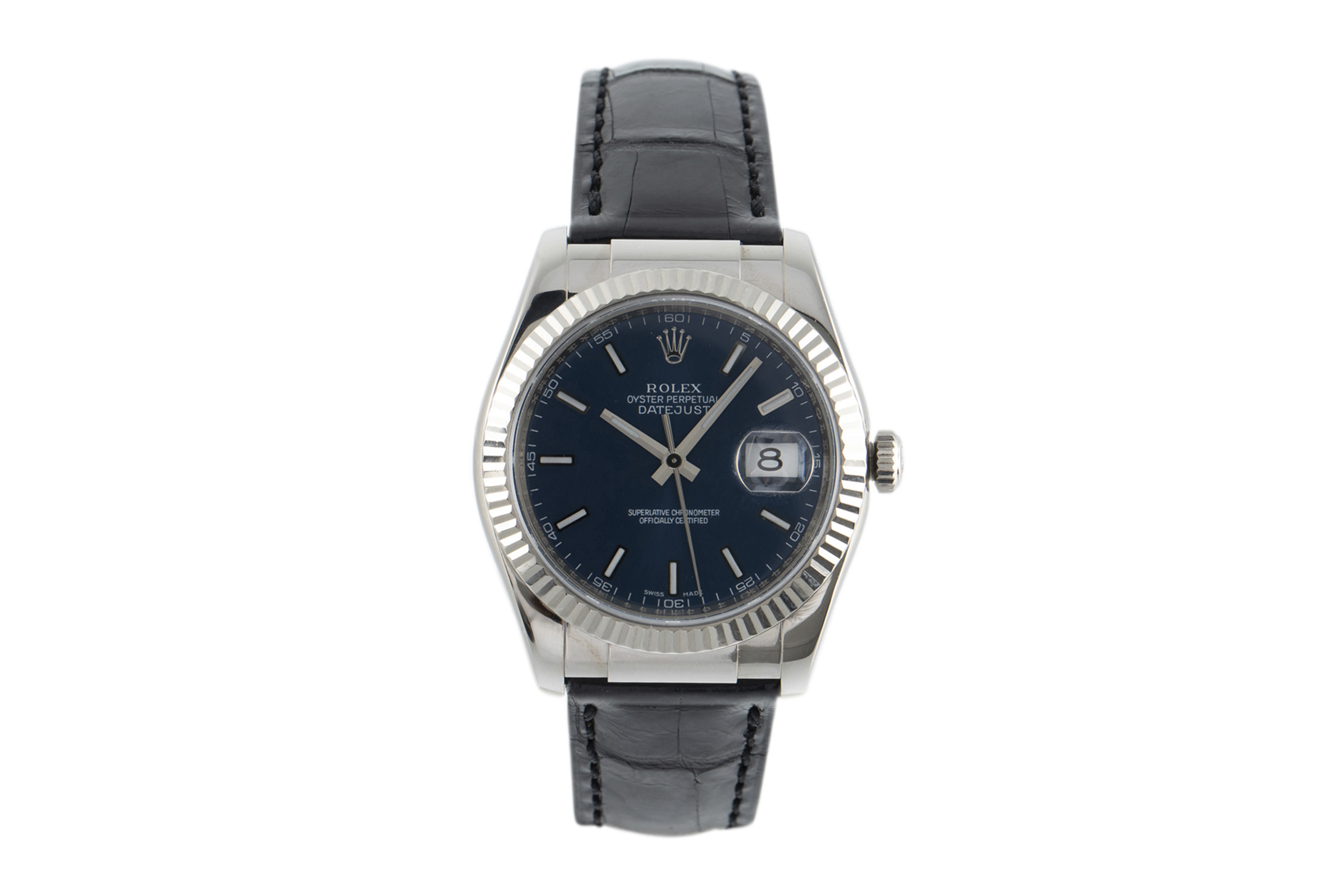 Rolex Datejust 18 ct white gold automatic Kal. 3135 Ref. 116139