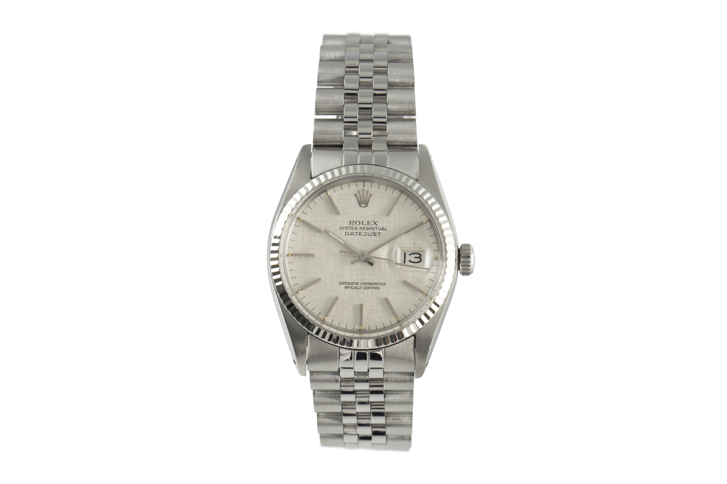 Rolex Datejust steel / white gold automatic Kal. 3035 Ref. 16014