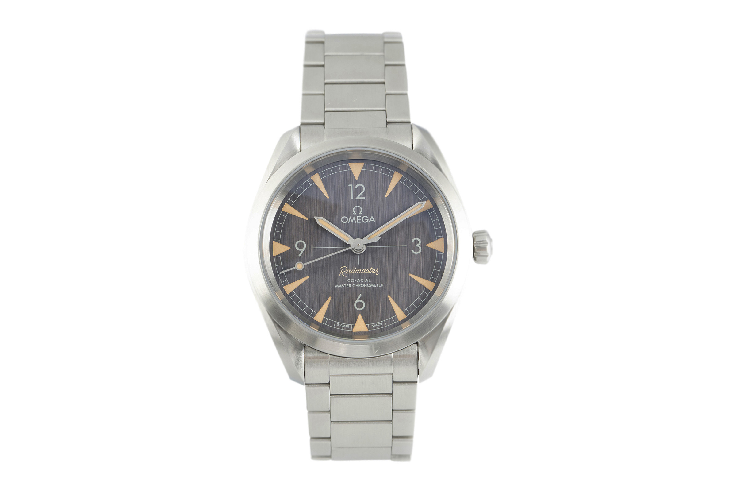 Omega Railmaster steel automatic Kal. 8806 Ref. 220.10.40.20.01.001