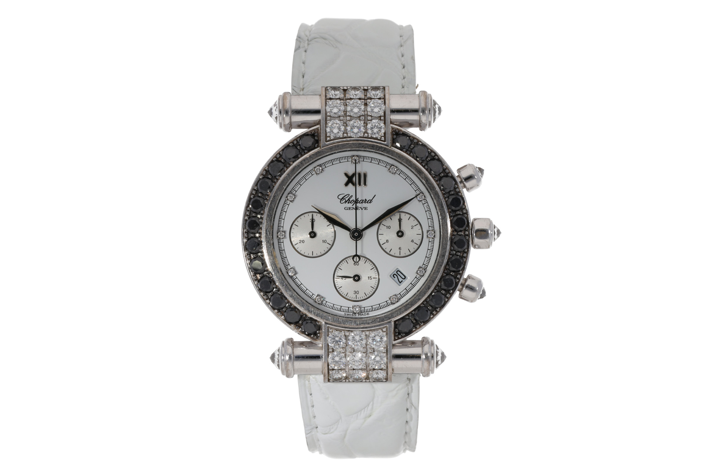 Chopard Imperiale chronograph 18 ct white gold quartz Kal. 1270 Ref. 37/3168-50