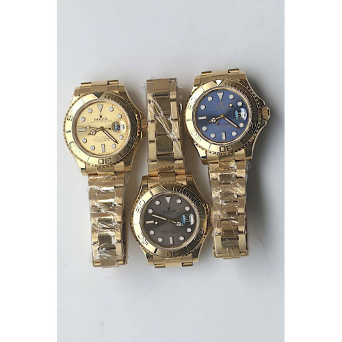 Rolex YachtMaster 116622 YG Gold & Grey Dial Bracelet BP SA3135
