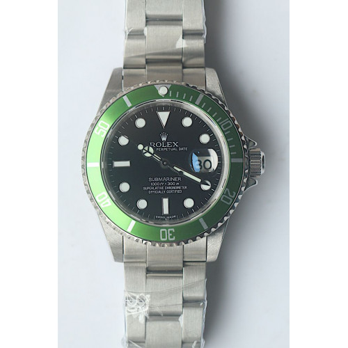 Submariner 16610LV Green 50th Anniversary Bracelet BP SA3135
