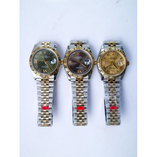 Rolex DateJust 36mm 126331 YG/SS Fluted Bezel Roman Markers *3 Dials* Jubilee Bracelet A2836 & A2813