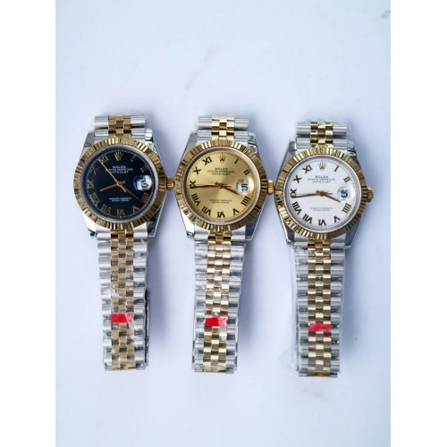 Rolex DateJust 36mm 126231 YG/SS Fluted Bezel Roman Markers *3 Dials* Jubilee Bracelet A2836 & A2813