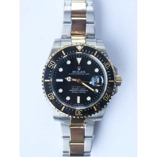 Sea-Dweller Two Tone SS/YG 126603 Black Dial Two Tone Bracelet A2836 URF