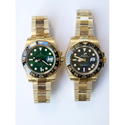 Rolex GMT-Master II 116718 Full YG Ceramic Bezel Black&Green Dial Bracelet BP A3186 V2