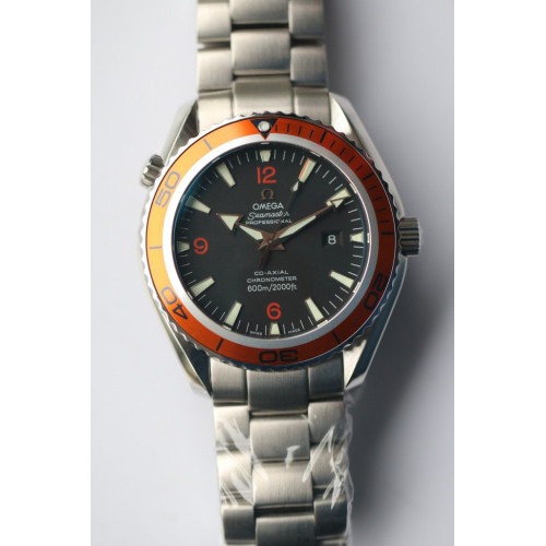 Omega Planet Ocean 45.5mm Orange Bezel Orange Number Bracelet A2824 "BP"