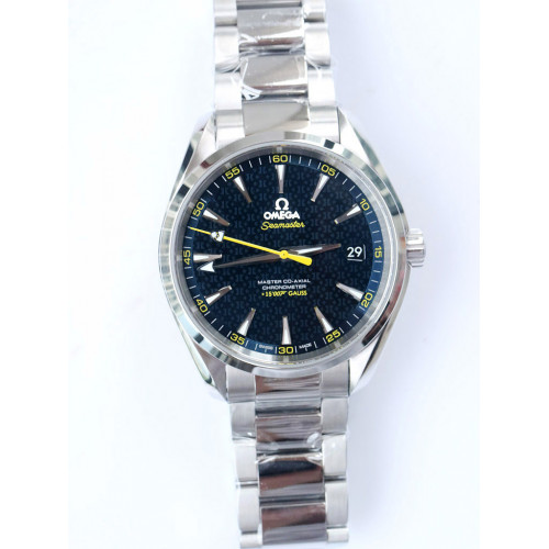Aqua Terra 15007 Gauss "Spectre" Blue Textured Dial  Bracelet A8507 Super Clone V2 VSF
