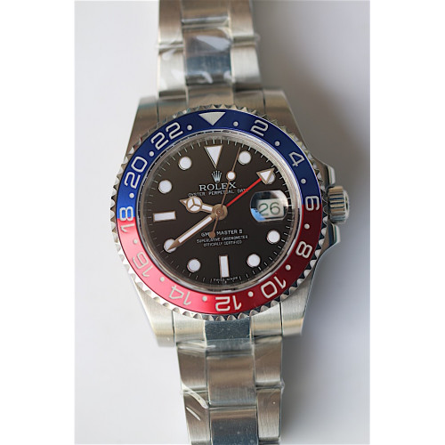 Rolex GMT Master 2014 Blue/Red Bracelet A2836 "BP"