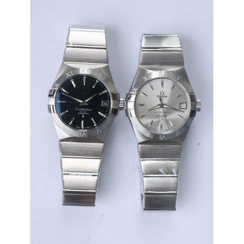 Constellation 38mm Stick Markers Black & Silver Dial Bracelet A8500 Super Clone VSF