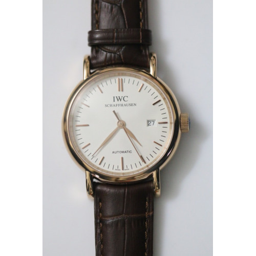 IWC Portofino China Automatic White RG Leather A2824