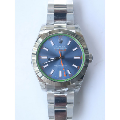 Milgauss 116400GV Green Sapphire Blue Dial Bracelet A3131 BP
