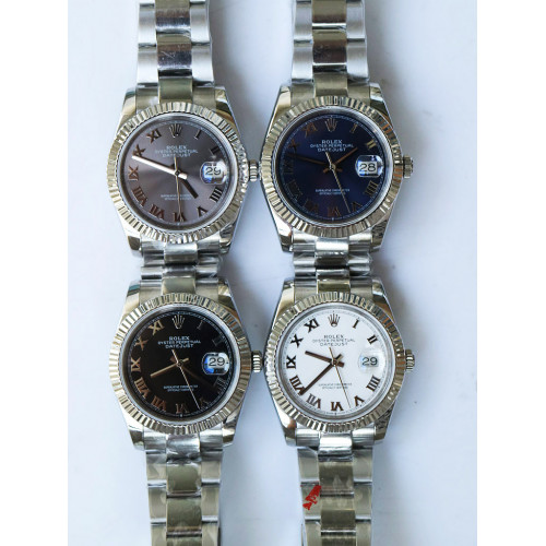 Rolex DateJust 36mm 126200 Fluted Bezel Roman Markers *4 Dials* Bracelet A2836 & A2813 BP
