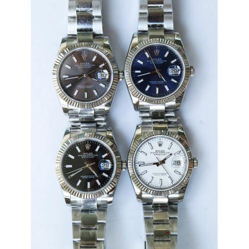 Rolex DateJust 36mm 126200 Fluted Bezel Stick Markers *4 Dials* Bracelet A2836 & A2813 BP