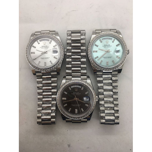 Rolex Day-Date Diamond Bezel Stick Diamond Markers *3 Dials* Bracelet BP A2836