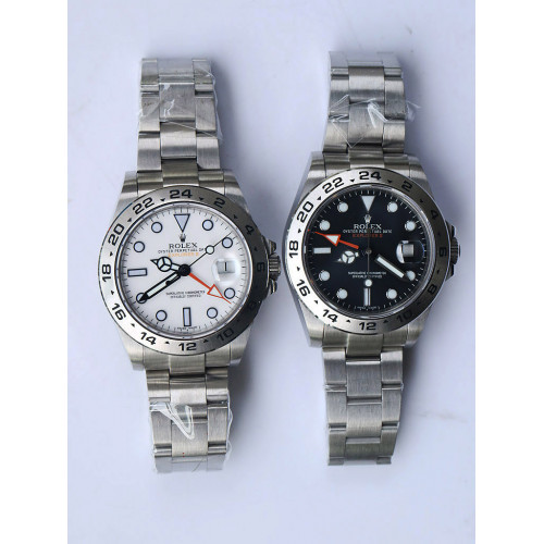 Rolex Explorer II 216570 42mm White & Black Dial Bracelet A2813 BP V2 Correct Hand Stack