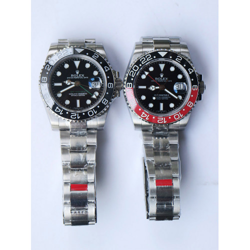 Rolex GMT-Master II 116710LN Black Ceramic Bezel Black Dial Bracelet BP A2813 BP V2 Correct Hand Stack