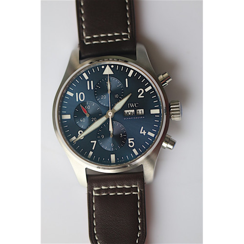 IWC Pilot Chronograph Edition 377714 "Le Petit Prince" Blue Dial Leather ZF A7750