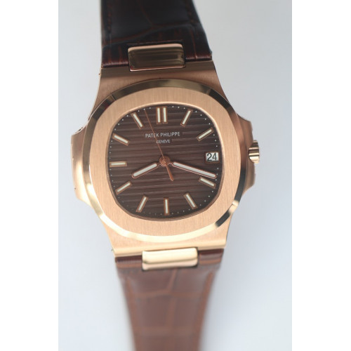 Nautilus Jumbo 5711 Brown Dial Brown Leather Miyota 9015 "BP" V4