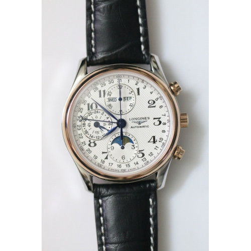 Master Moonphase Chronograph TT White Leather A7751