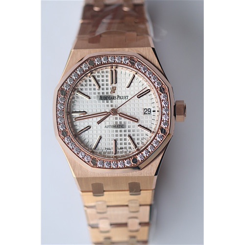 Royal Oak 37mm 15450 RG Diamond Bezel Bracelet A3120 JF *2 Dials*