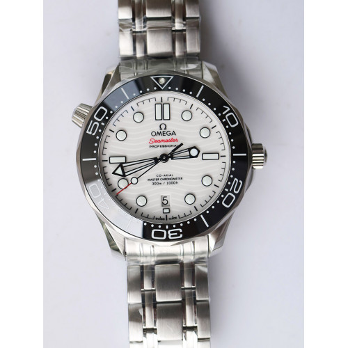 Seamaster Diver 300M 2019 Black Bezel White Dial Bracelet VSF A8800
