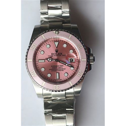 Rolex Submariner Pink Dial Bracelet SWF A2836