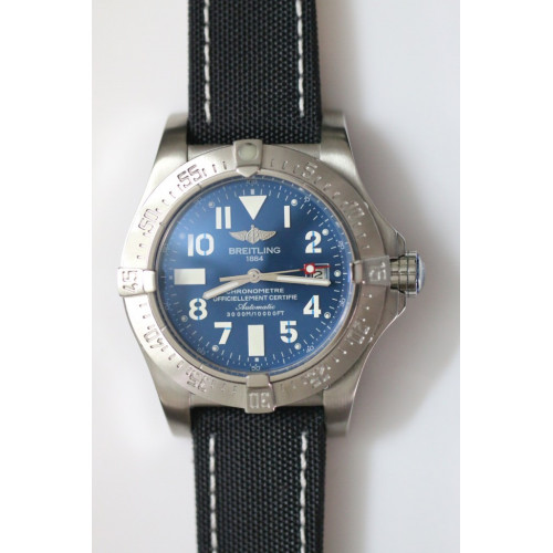 Avenger Seawolf Blue Nylon Leather A2813