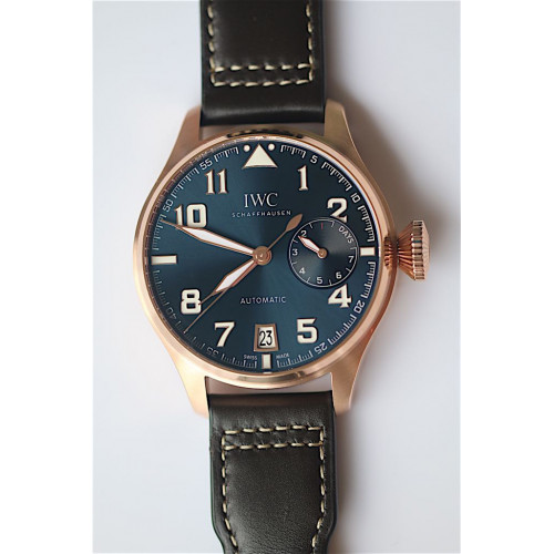 Big Pilot IW500909 Real Power Reserve RG Blue Dial Brown Leather ZF A51111